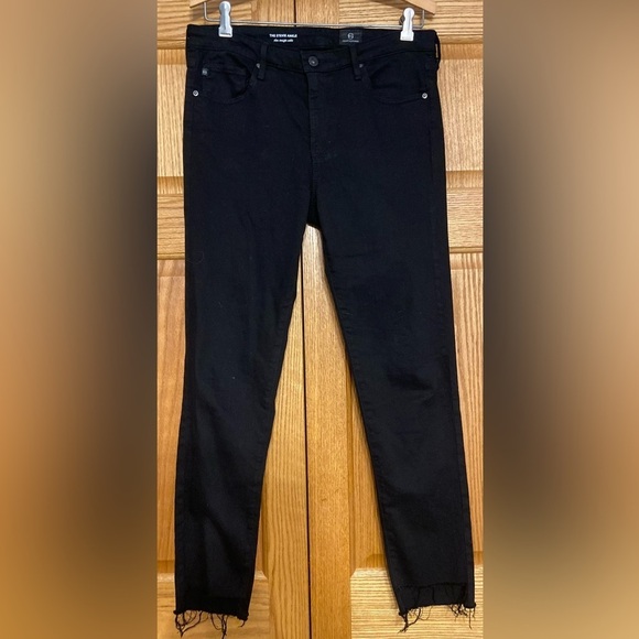 Ag Adriano Goldschmied Denim - AG Adriano Goldschmied Jeans Womens The Stevie Ankle Black Wash 29 regular